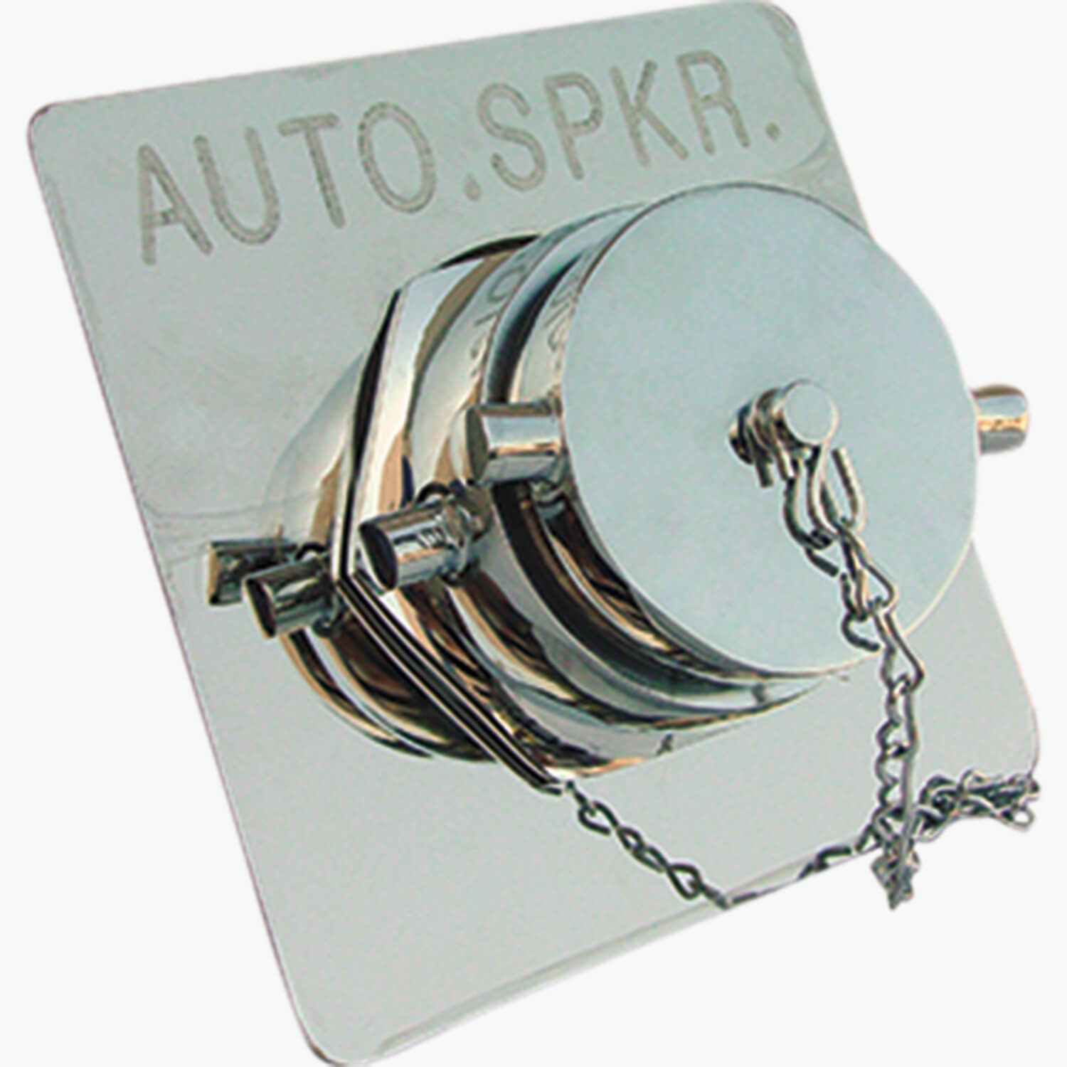 8" Square Plate Single Inlet Flush Fire Dept. Connection Potter Roemer