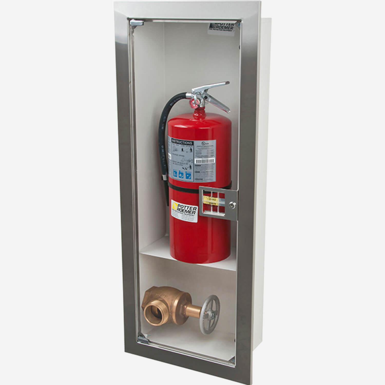 Recessed Buena Valve Fire Extinguisher Potter Roemer