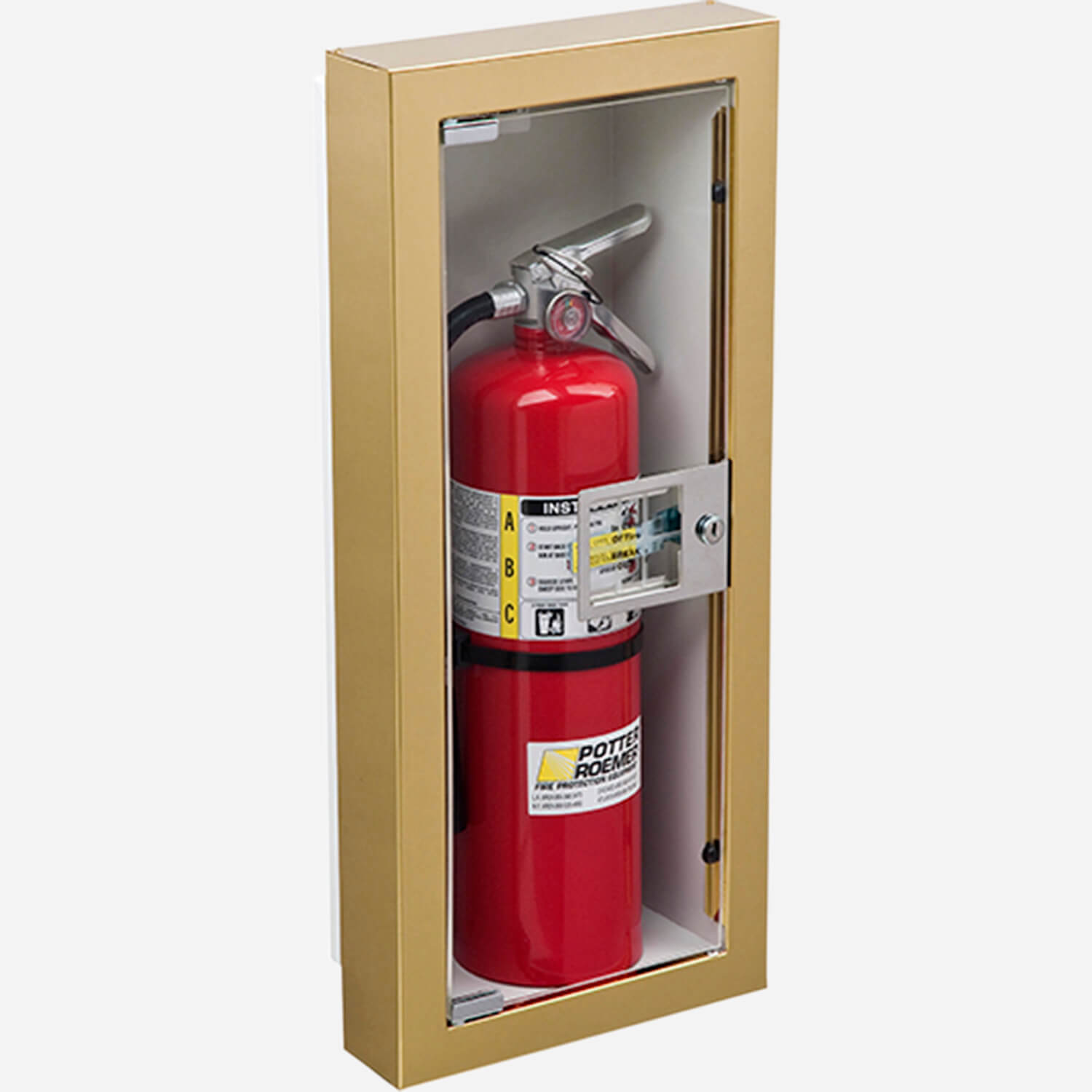 Fire Rated Semi Recessed Buena Fire Extinguisher Cabinet Potter