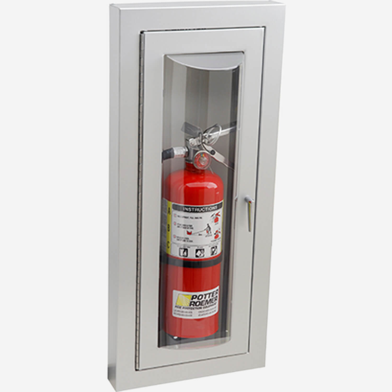 Fire Rated Semi-Recessed Loma Fire Extinguisher Cabinet