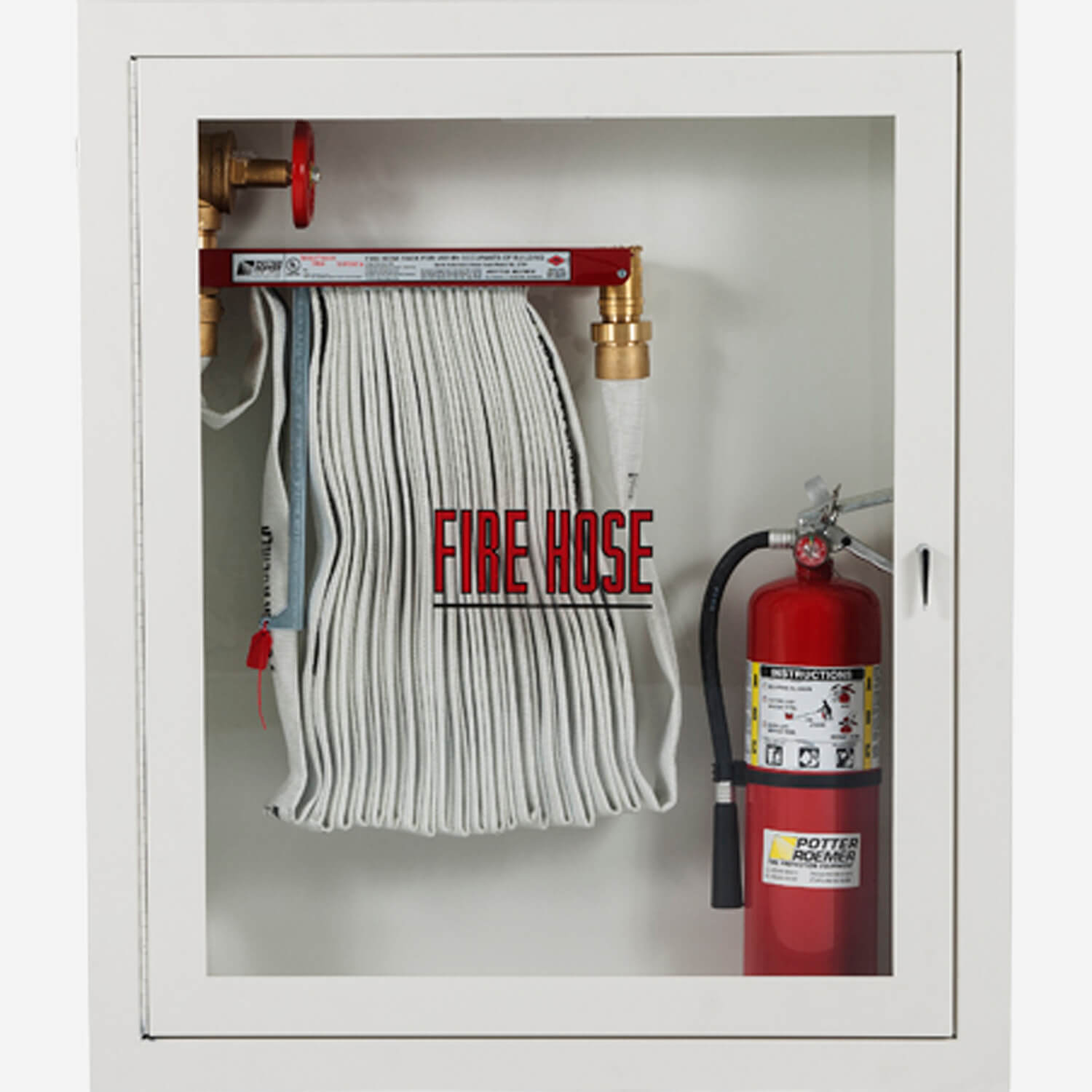 Fire Hose Rack And Extinguisher Cabinet